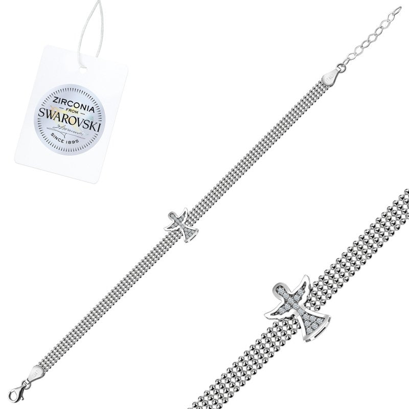 Silverella Gümüş 925 Ayar Swarovski Zirconia Taşlı Peri Bileklik SE2025B92686